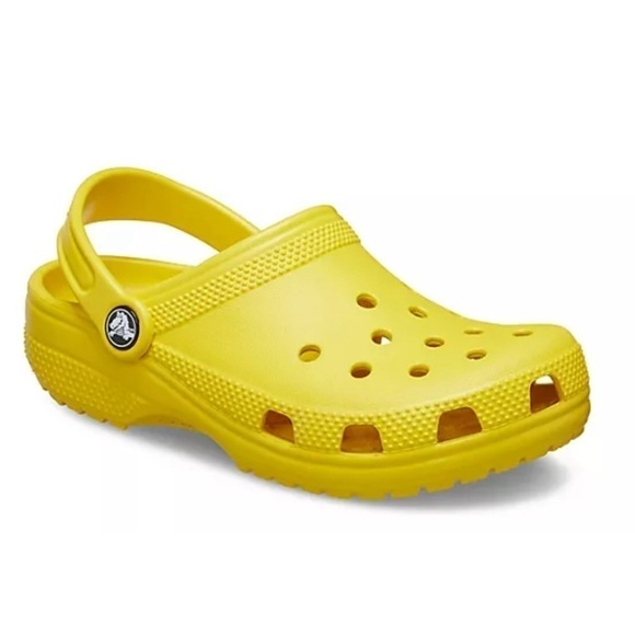 Crocs Classic Lemon Yellow Clogs Slippers Garden Slip On Shoes Women’s 8 Mens 6 - Picture 1 of 6